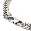 201 Stainless Steel Cuban Link Chains Bracelet for Men Women BJEW-H550-03A-P-3