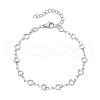 304 Stainless Steel Link Bracelets for Women BJEW-JB11764-02-2