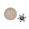 Beaded Star Eye Charms PALLOY-MZ00574-01-2