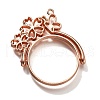 Alloy Open Back Bezel Pendants PALLOY-I223-05RG-1