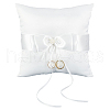 Satin Ring Pillow Cushion Bearer RDIS-WH0019-07-1