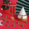SUNNYCLUE 20Pcs Christmas Tree Glass Pendants FIND-SC0011-08-4