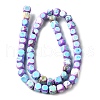 Dyed Natural Magnesite Beads Strands G-L617-B01-8mm-02-3