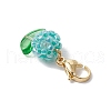Flower Glass Seed Beads Beaded Pendant Decorations HJEW-MZ00195-06-4
