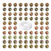 100Pcs 8mm Natural Unakite Round Beads DIY-LS0002-18-2