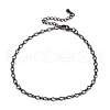 Rack Plating Brass Curb Chain Bracelets for Women BJEW-G735-16B-4
