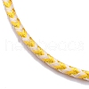 Polyester Cord Braided Bracelet Makings MAK-Z003-01P-18-2