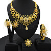 Flower Alloy Rhinestone Jewelry Sets FS-WG14E9A-01-1