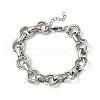 304 Stainless Steel Rolo Chain Bracelets for Women BJEW-S176-01P-A-4