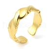 Twist 304 Stainless Steel Open Cuff Rings for Women RJEW-Z043-01G-1