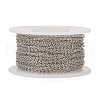 Tarnish Resistant 304 Stainless Steel Cable Chains CHS-N002-02B-P-3