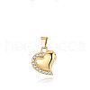Stainless Steel Crystal Rhinestone Perfume Bottle Pendants PW-WGD29F1-02-1
