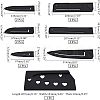 CHGCRAFT 13Pcs 7 Style Plastic Kitchen Knife Protective Cover AJEW-CA0002-70-2