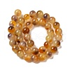 Natural Dyed White Jade Beads Strands G-M402-C04-14-3