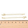 Teardrop Brass End with Chain KK-Z117-01G-3
