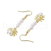 Acrylic Pearl Pendants Dangle Earrings EJEW-JE06018-4