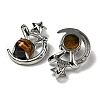 Natural Tiger Eye Pendants G-M434-01P-24-2