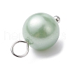 Shell Pearl Dyed Round Charms PALLOY-JF02245-01-4