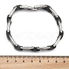 Great Valentines Day Gifts for Boyfriend 304 Stainless Steel Silicone Bracelets BJEW-I129-B-6