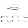 Tarnish Resistant 304 Stainless Steel Paperclip Chains A-CHS-L022-02B-1