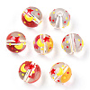 Transparent Handmade Lampwork Beads LAMP-T011-33B-2