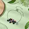 Elephant Glass Seed Beads Link Bracelets BJEW-MZ00067-01-2