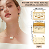 Beebeecraft 6Pcs Brass Locket Pendants KK-BBC0015-55-2