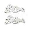 Non-Tarnish 201 Stainless Steel Connector Charms STAS-U003-06P-1