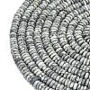 Frosted Natural Map Stone Beads Strands G-K389-C35-01-3
