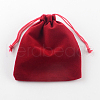 Rectangle Velvet Pouches X-TP-R002-7x9-M-3