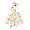 Alloy Crystal Rhinestone Brooches for Backpack Clothes PW-WG8F041-01-4