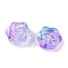Transparent Spray Paint Glass Beads GLAA-H035-05K-2