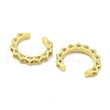 Brass Micro Pave Clear Cubic Zirconia Cuff Earrings for Women EJEW-C104-051G-2