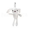 Cartoon PP Cotton Plush Simulation Soft Stuffed Animal Toy Rabbit Pendants Decorations HJEW-K043-04-2