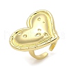 Rack Plating Brass Cuff Finger Rings for Women RJEW-C114-14B-G-1