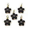Brass Enamel Charms KK-Z114-23G-2