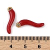 Ion Plating(IP) 304 Stainless Steel Enamel Pendants STAS-Z094-01C-3