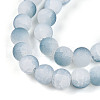 Crackle Glass Beads Strands GLAA-N009-8mm-06-3