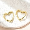 Brass Huggie Hoop Earrings EJEW-F245-05G-4
