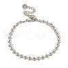304 Stainless Steel Link Chain Bracelets for Women BJEW-S153-11P-1