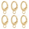 SUNNYCLUE 6Pcs Brass Spring Gate Rings FIND-SC0010-92-1