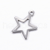 Tarnish Resistant 304 Stainless Steel Charms X-STAS-D445-078-1