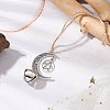 Alloy Moon with Star Pendant Decoration HJEW-JM02415-02-2