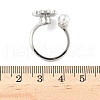 Brass Rotating Cuff Rings for Women RJEW-C132-03P-2