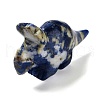 Natural Sodalite Carved Healing Rhinoceros Figurines DJEW-P016-01F-2