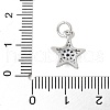 Brass Micro Pave Cubic Zirconia Charms KK-U056-41P-3