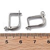 Non-Tarnish 304 Stainless Steel Hoop Earring Findings STAS-E194-26P-3