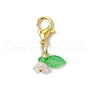 24Pcs 12 Colors Acrylic Flower Pendant Decorations HJEW-JM03088-5