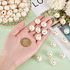   Printed Natural Wood European Beads WOOD-PH0002-79D-3