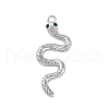 Brass Micro Pave Cubic Zirconia Pendants KK-Q042-01P-1